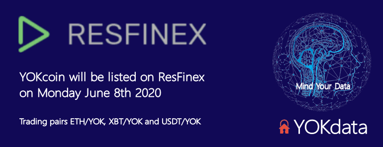 Our YOKcoin will be listed on ResFinex!