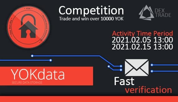 Trade and win over 10000 YOK token on Dex-Trade exchange